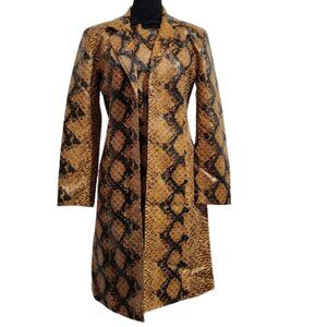 Selene Sport Faux Snake Skin Dress and Long Jacket Women's Small